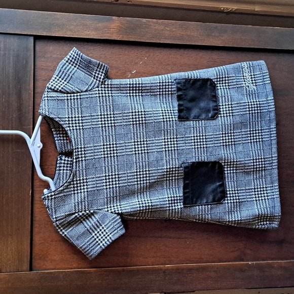 Guess Los Angeles size 12 months short sleeve houndstooth dress - Picture 1 of 6